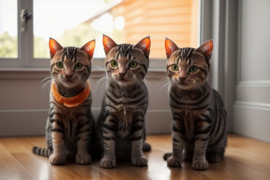 Gatos esperando curiosos mientras se enfrían las galletas caseras de Halloween.